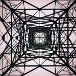 Black electrical tower